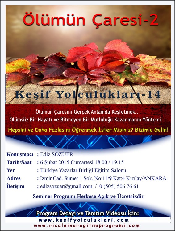 RENKLİ Seminer Afiş ve Davetiye 2.Bölüm
